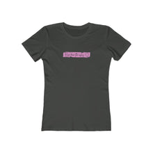 Load image into Gallery viewer, Asphalt grey Tee Shirt with wording with Pink Smudge with wording Rise from the ashes