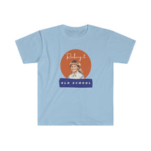 Load image into Gallery viewer, Light Blue tee Shirt with picture of Vintage Little Girl, wording: Rocking it Old School