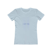 Load image into Gallery viewer, Light Blue Tee Shirt with Blue echo wording: I got this