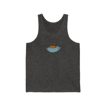 Load image into Gallery viewer, Charcoal Tank Top with Hermie the Hermit Logo