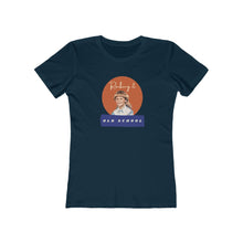 Load image into Gallery viewer, Navy tee Shirt with picture of Vintage Little Girl, wording: Rocking it Old School