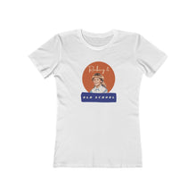 Load image into Gallery viewer, White tee Shirt with picture of Vintage Little Girl, wording: Rocking it Old School