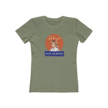 Load image into Gallery viewer, Olive Green tee Shirt with picture of Vintage Little Girl, wording: Rocking it Old School