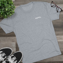 Load image into Gallery viewer, Athletic Grey  Tee Shirt with a fish hook with white Dillie Dally Logo
