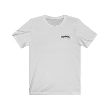 Load image into Gallery viewer, ash Front of tee shirt with Black DillieDally Logo on left chest
