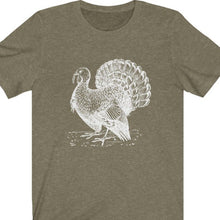Load image into Gallery viewer, Heather Olive T Shirt with Turkey
