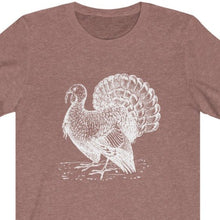 Load image into Gallery viewer, Heather Mauve T Shirt with Turkey

