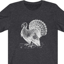 Load image into Gallery viewer, Heather Dark Grey T Shirt with Turkey
