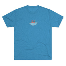 Load image into Gallery viewer, turquoise Tee Shirt with Hermie the Hermit Logo
