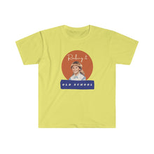 Load image into Gallery viewer, yellow  tee Shirt with picture of Vintage Little Girl, wording: Rocking it Old School
